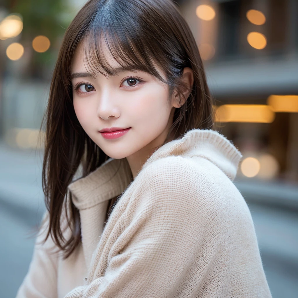 Tabletop, highest quality, shape, Very detailed, finely, High resolution, 8k wallpaper, 完璧なダイナミックな構shape, Beautiful and detailed, Winter clothes,Medium Hair, Natural color lip, Random sexy poses,smile,Big cities、20-year-old girl、Midnight、美しくDetailed face、Perfect and beautiful face,Big eyes、RAW Photos、spread your arms and legs wide、Express your best feelings with your whole body、Beautiful and detailed、Small face、Beautiful Duplex、Slim face and figure、 (Get closer to the face, Make your face bigger, Face Focus:1.0), break, (masterpiece, highest quality, Very detailed, Detailed face, 8k)、Actual photo、Perfect and beautiful face、Blur the backgroundTabletop, highest quality, shape, Very detailed, finely, High resolution, 8k wallpaper, 完璧なダイナミックな構shape, Beautiful and detailed, Winter clothes,Medium Hair, Large Breasts, Natural color lip, Random sexy poses,smile,Big citieidnight、美しくDetailed face、Perfect and beautiful face,Big eyes、RAW Photos、spread your arms and legs wide、Express your best feelings with your whole body、Beautiful and detailed、Small face、Beautiful Duplex、Slim face and figure、 (Get closer to the face, Make your face bigger, Face Focus:1.0), break, (masterpiece, highest quality, Very detailed, Detailed face, 8k)、Actual photo、Perfect and beautiful face、Blur the background