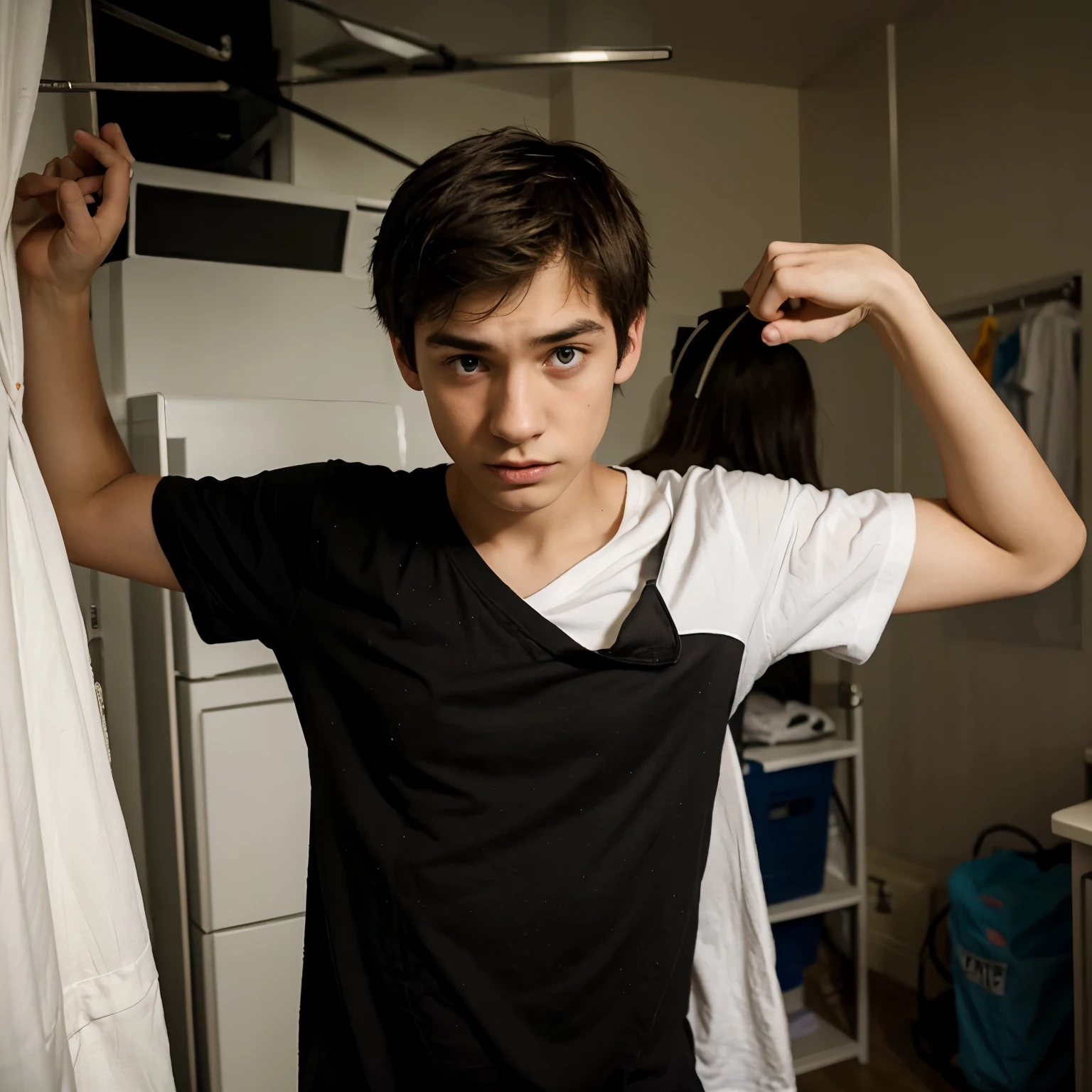 boy in patient chased by zombies