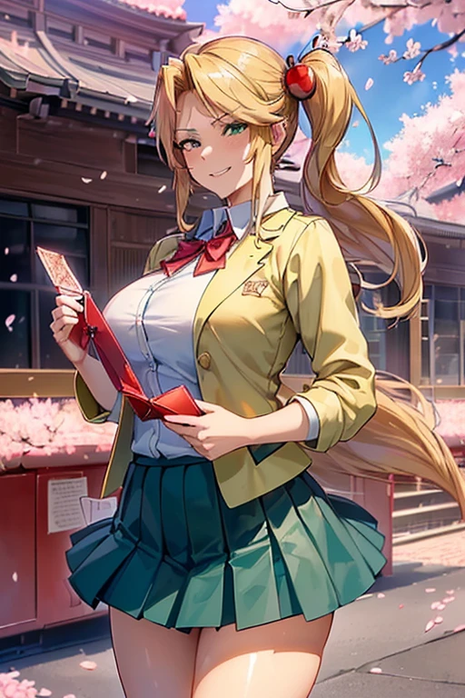 8k((night,night方,nightの風景:1.5))8K(A sloppy smile:1.5)8k((night方:1.5))8k((nightの風景:1.5))8k((Schoolyard))8k((Frontal cut))
((woman,Huge boobs, (Huge breasts:1.3),(Are fat:1.3),とても唇が赤いHuge breastsを強調,Big Ass,Narrow waist,Long legs,Green Eyes立っている)) 8k((((Anime Style),(The facial expression is good:1.1))))8k(((((Anime Style)Green Eyes))))
8k((Beauty))((学生blazer37歳学生服 緑のネクタイ, blazer, Pleated skirt))
8k(((((spring,cherry blossoms,The wind is blowing,Her skirt is flipped up,cherry blossomsが散っている:1.1)))))
