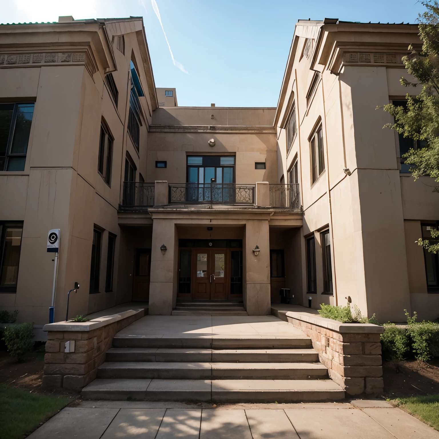 unique school landmark with elevation