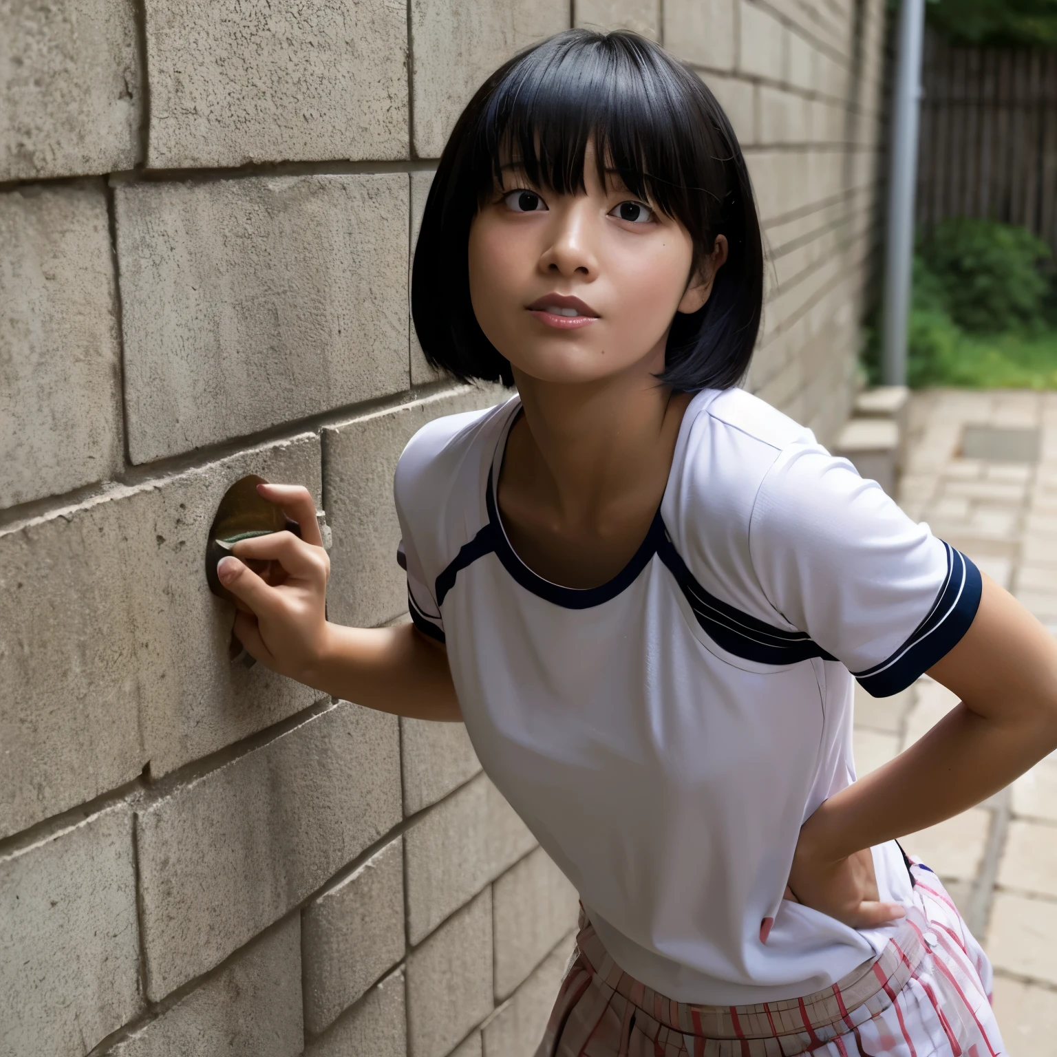 girl、short hair、soccer、rape、gag