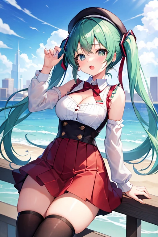 lum invader, detailed, anime, (cheerleader: 1.2), masterpiece, best quality, open mouth, fang, ultra-detailed, yellow eyes, Pretty eyes, Detailed face, Pretty girl, Big chest, Blushing, (Wet: 1.2), breasts, areola slip, (missionary position:1.5), (nipple: 1.2), (in a ward full of men: 1.2), (heart shaped pupils: 1.5)