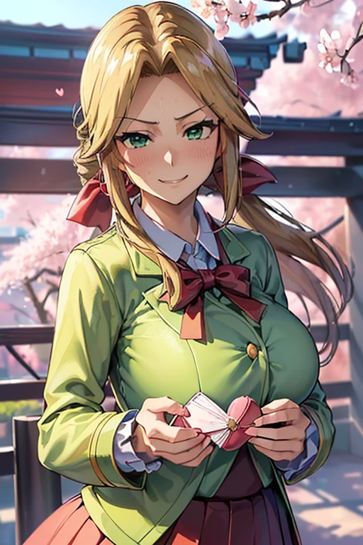 8Kんで(A sloppy smile, the face we are looking for, Mischievous face:1.9)8Kんで(((((handing over a love letter:1.8)))))((woman,, (Huge breasts:1.8),Are fat,very red lips,Big Ass,Narrow waist,Long legs,Green Eyes立っている)) 8k((((Anime Style),(The facial expression is good))))8k(((((Anime Style)Green Eyes)))) 8k((Standing at the station))8k((Waiting for a train at the station))8k((Morning))8k((Beauty))((学生blazer15歳学生服 緑のネクタイ, blazer, Pleated skirt))8k(((spring,cherry blossoms,The wind is blowing,Her skirt is flipped up,cherry blossomsが散っている:1.3))) 8Kんで(((((handing over a love letter))))) 8Kんで(((((handing over a love letter)))))8K(Close-up of face:1.９)