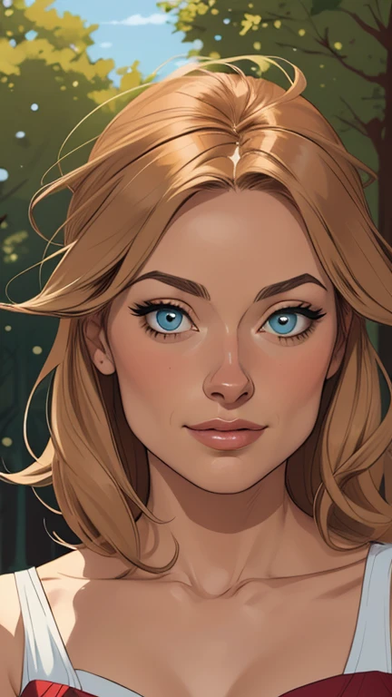 Personagem mulher Olivia Wilde de guerras Imagem de desenho animado de uma mulher .cartoon style illustration, estilo de arte dos desenhos animados, estilo de arte dos desenhos animados, digital illustration style, design de personagens altamente detalhado, arte digital detalhada coragem, Forest fan art, Design de personagens de retrato, beautiful digital illustration, retrato de alta qualidade, Arte em quadrinhos, mulher jovem cabelo com transas lindas . Beautiful lined eyes Medium large bust and wonderful sexy clothes. image expression of sexual desire from the waist to the head illustration