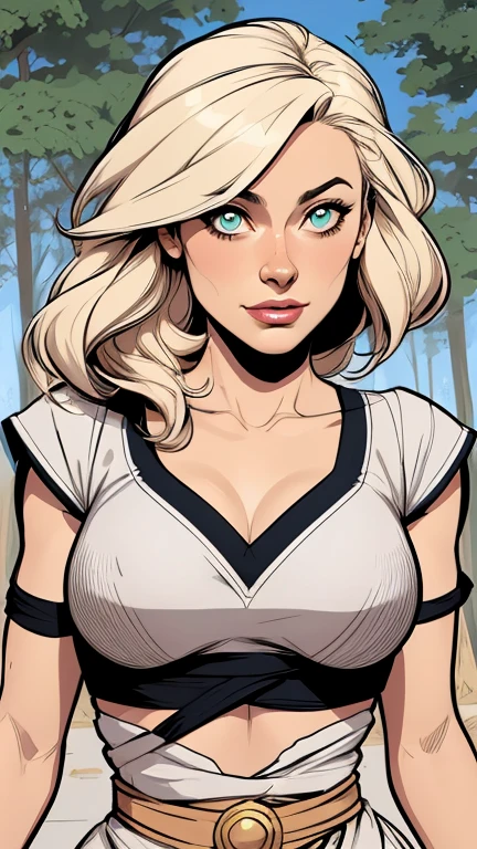 Personagem mulher Olivia Wilde de guerras Imagem de desenho animado de uma mulher .cartoon style illustration, estilo de arte dos desenhos animados, estilo de arte dos desenhos animados, digital illustration style, design de personagens altamente detalhado, arte digital detalhada coragem, Forest fan art, Design de personagens de retrato, beautiful digital illustration, retrato de alta qualidade, Arte em quadrinhos, mulher jovem cabelo com transas lindas . Beautiful lined eyes Medium large bust and wonderful sexy clothes. image expression of sexual desire from the waist to the head illustration