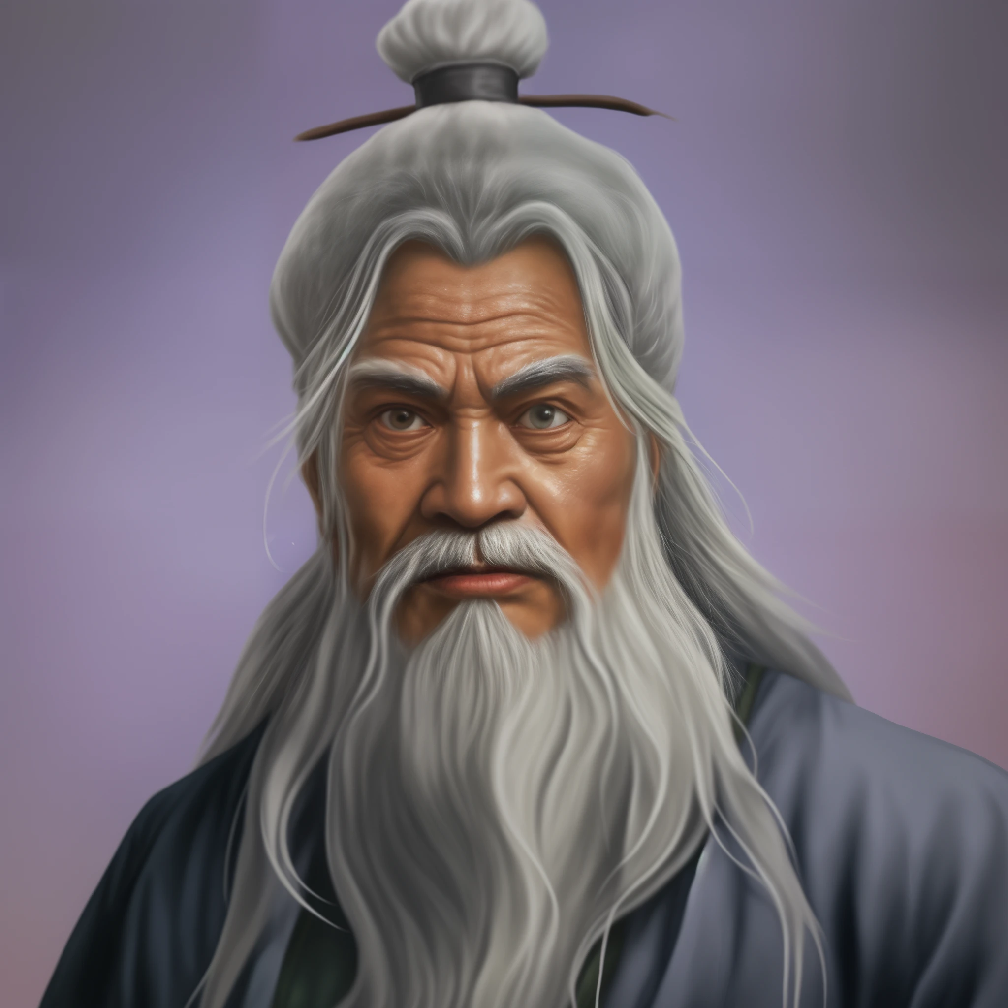 An old man with a white beard, Inspired by Hu Zaobin, inspired by Wu Daozi, portrait of gandalf, Inspired by Li Gonglin, Taoist master, Inspired by Dong Yuan, inspired by Cao Zhibai, Long white beard, olchas logan cure liang xing, guan yu, inspired by Wu Zuoren