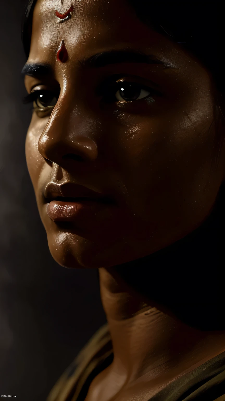(best quality,4k,8k,highres,masterpiece:1.2),ultra-detailed,(realistic,photorealistic,photo-realistic:1.37),oil painting,dark atmosphere,soft lighting,oil colors,high contrast

Quit India Movement is a historic event that symbolizes the courage and sacrifices made by Indian freedom fighters during the struggle for independence. In this artistic interpretation, I want to depict the essence of this movement and the struggles endured by its participants.

The central focus of the painting would be a group of passionate and determined individuals. Their faces should be highly detailed, showcasing their emotions and the resilience in their eyes. The facial features should be realistic and captivating, portraying the courage and determination of these freedom fighters. The expressive eyes should exhibit both hope and determination.

To emphasize the sacrifices made, the overall tone of the painting should be dark, with a subdued and moody atmosphere. The use of oil colors would give the image a rich and textured feel, adding depth and a sense of history to the scene. The high contrast between light and shadow would further enhance the dramatic effect of the painting.

In the background, there can be subtle hints of the Quit India Movement, such as protest banners and posters, reinforcing the theme and historical context. Additionally, the painting can include symbolic elements such as barbed wire or broken chains, representing the struggles and sacrifices faced by the participants.

The lighting in the painting should be soft and diffused, casting gentle shadows and highlighting the intricate details of the faces and the surrounding elements. This would create a sense of depth and add a touch of realism to the scene.

Overall, this artistic interpretation aims to capture the spirit of the Quit India Movement and pay homage to the sacrifices and struggles endured by its participants. It would be a high-quality, ultra-detailed oil painting with a realistic, photorealistic s