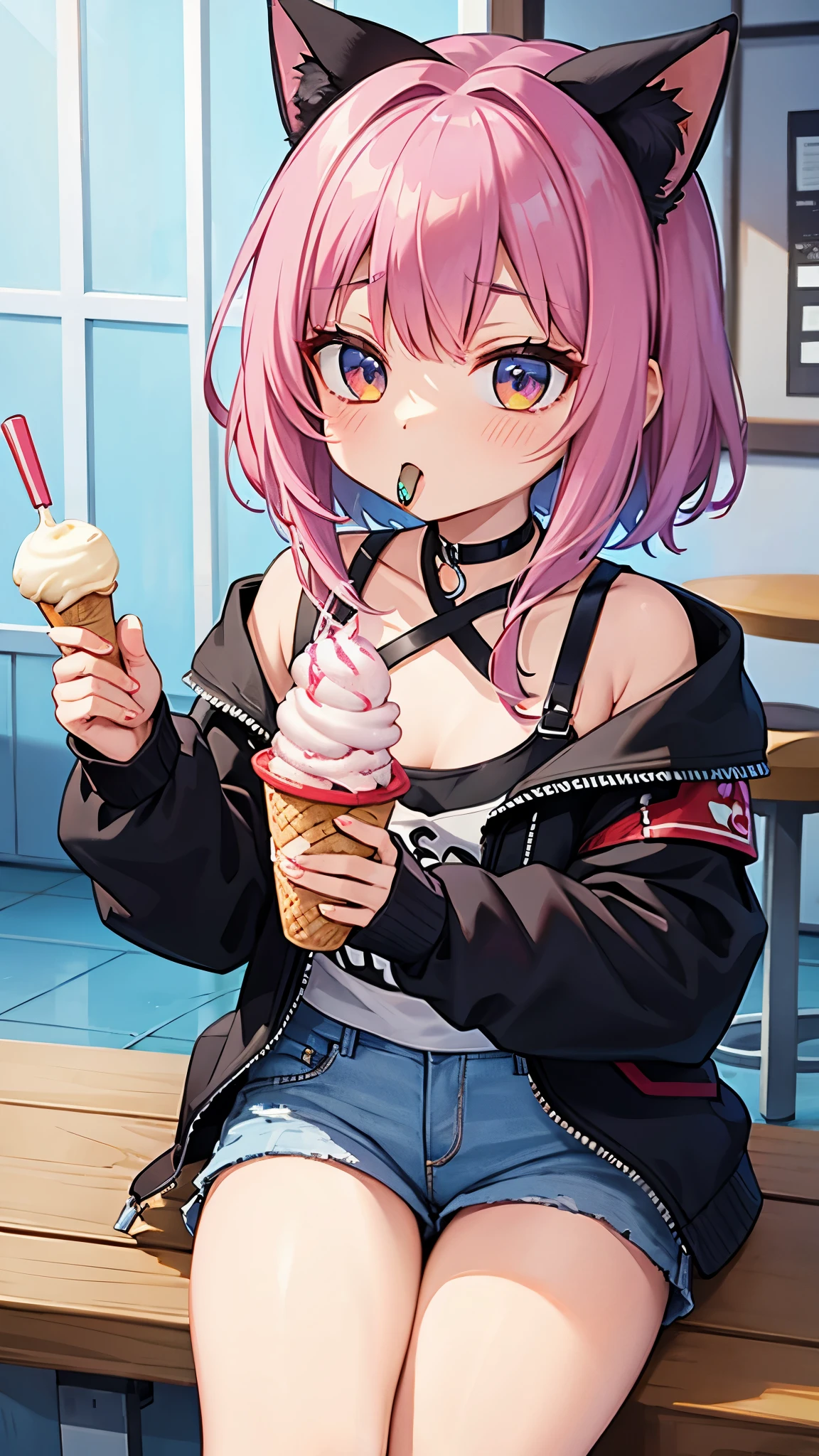 anya forger eating ice cream