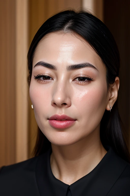 Beautiful Japanese,1 girl(masterpiece:1.2, highest quality), (Realistic, photoRealistic:1.4),, Keep your eyes clearly focused, Nose and mouth,Face Focus, Extreme close up of face、 Age 35,Black Hair、Symmetrical face,Realistic nostrils、Angle from below、Elongated C-shaped nostrils(Sharp Nose)Sweaty skin、Shiny skin,((Brow wrinkles)))（On the tongue)、Deep Kiss、((Thin eyebrows))Oily skin、glistening shining skin、double eyelid、Beautiful woman、Medium Hair,Rolling your eyes,、Shortcuts((half-closed eyes, frown, grimace, scowl))((oily skin,sweat))((Shiny skin)（(Sweaty skin))(((licking lips)))