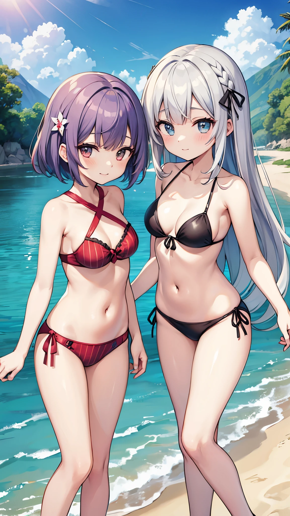 sisters from papa no iukoto wo kikinasai in bikini