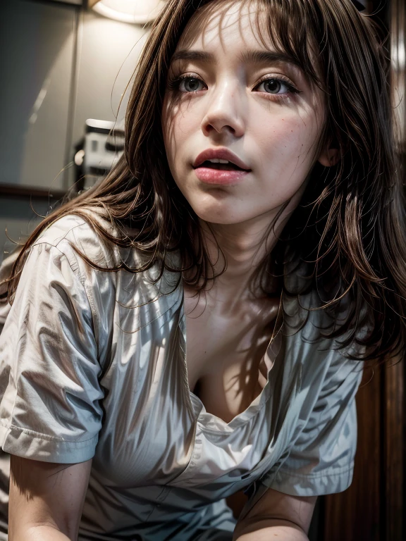 1girl wearing nurse uniform(8k,hd,ultrahd,realistic,hdr,detailed)