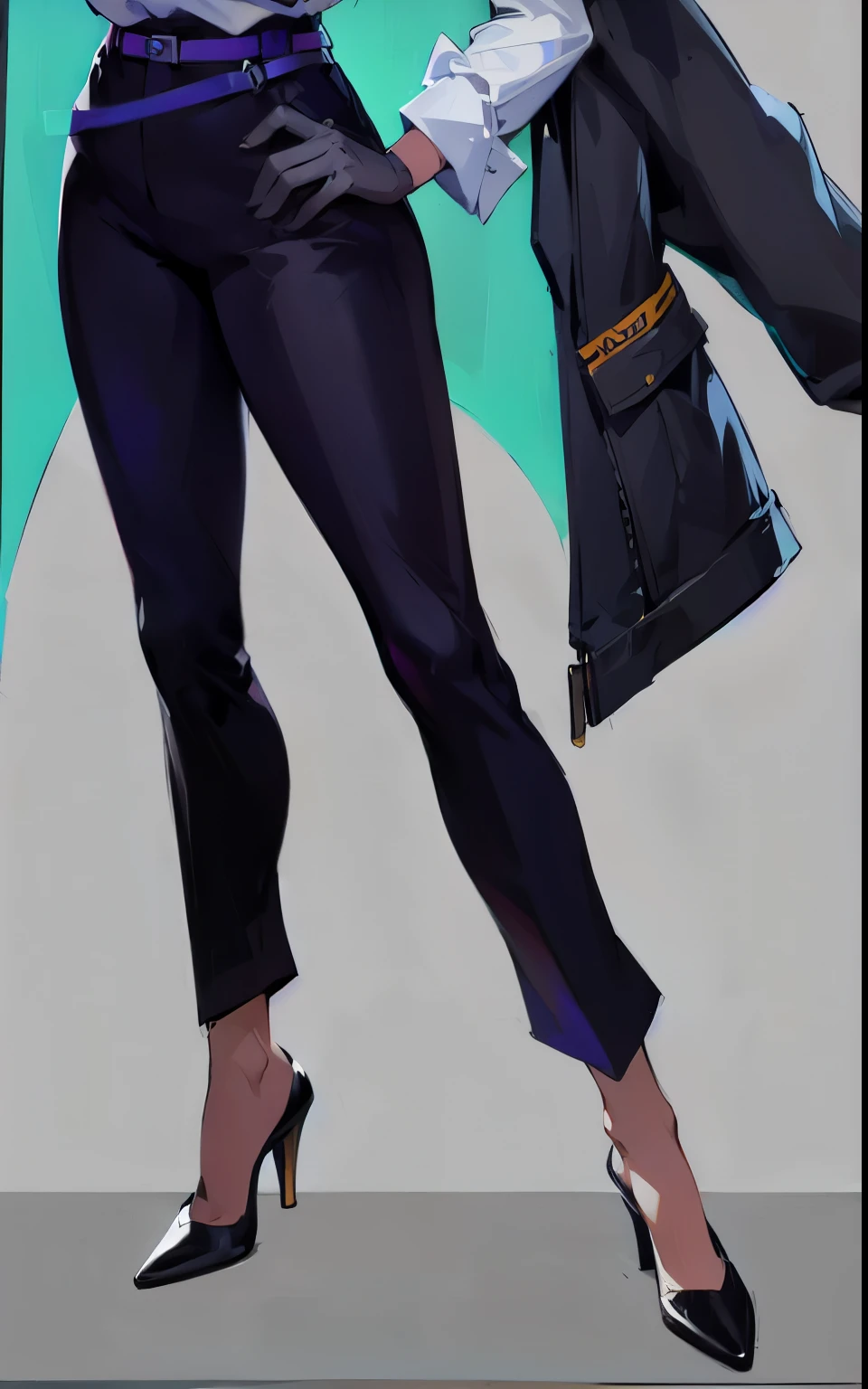 Sexy women,Big Ass,Dark trousers,High heel,