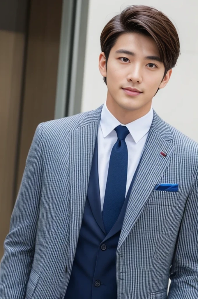 ((Stand up straight、Hair parted from left to right)) 30-year-old handsome employee、Hair is neat.No short beard.no beard. (Super handsome S-class suit guy)、 Japanese 30-year-old man、 merchant、 Ultra-luxury set、 office、 Stand up in a suitSyoung handsome man、 Full body image、 (CG Unity 8K high-detail photos)、 (a very detailedSThe handsome guy in the class)、 (Photos are real)、 ((top quality))、 Super detailed、 (Masterpiece)、 Ultra high quality、 High、 audience、 gentleman、 very beautiful hair、 short hair、 bright photos、 As handsome as a model、 As handsome as an idol、 Luxury watches、 Eyes balanced looking at the audience with a slight smile