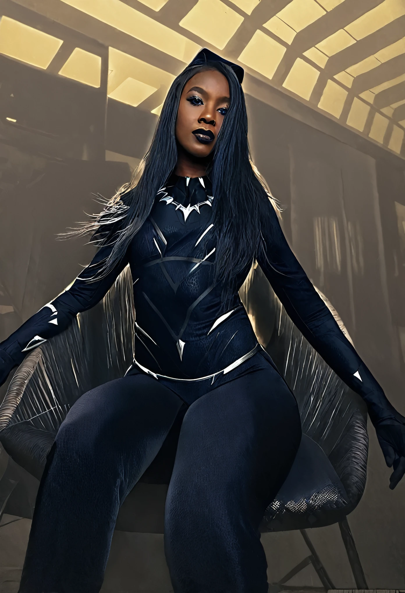Female thick black panther