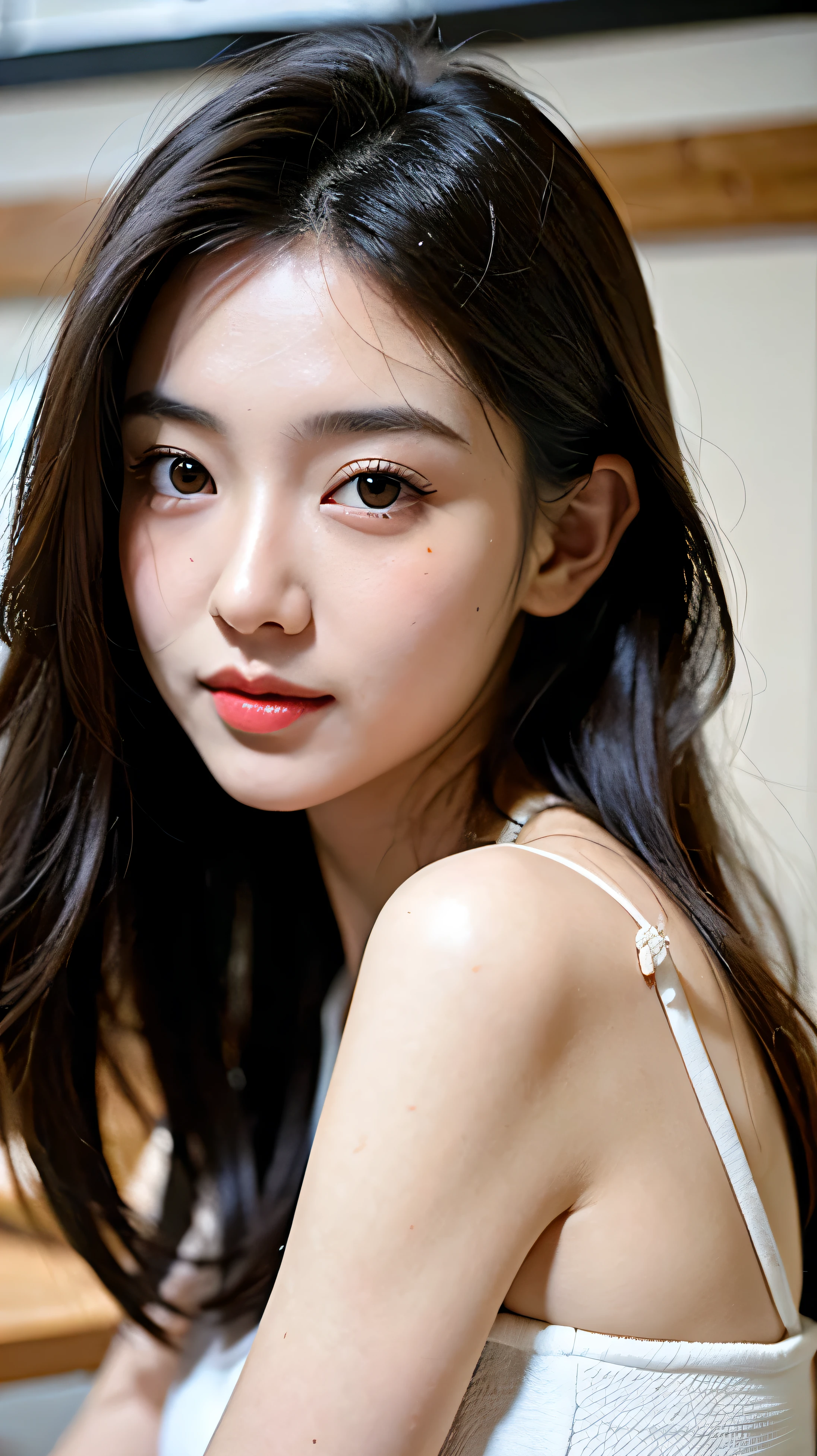 ((best quality)), ((masterpiece)), (detailed), Perfect face, White skin, Beautiful JK cos, pure, Sweet girl, cute girl