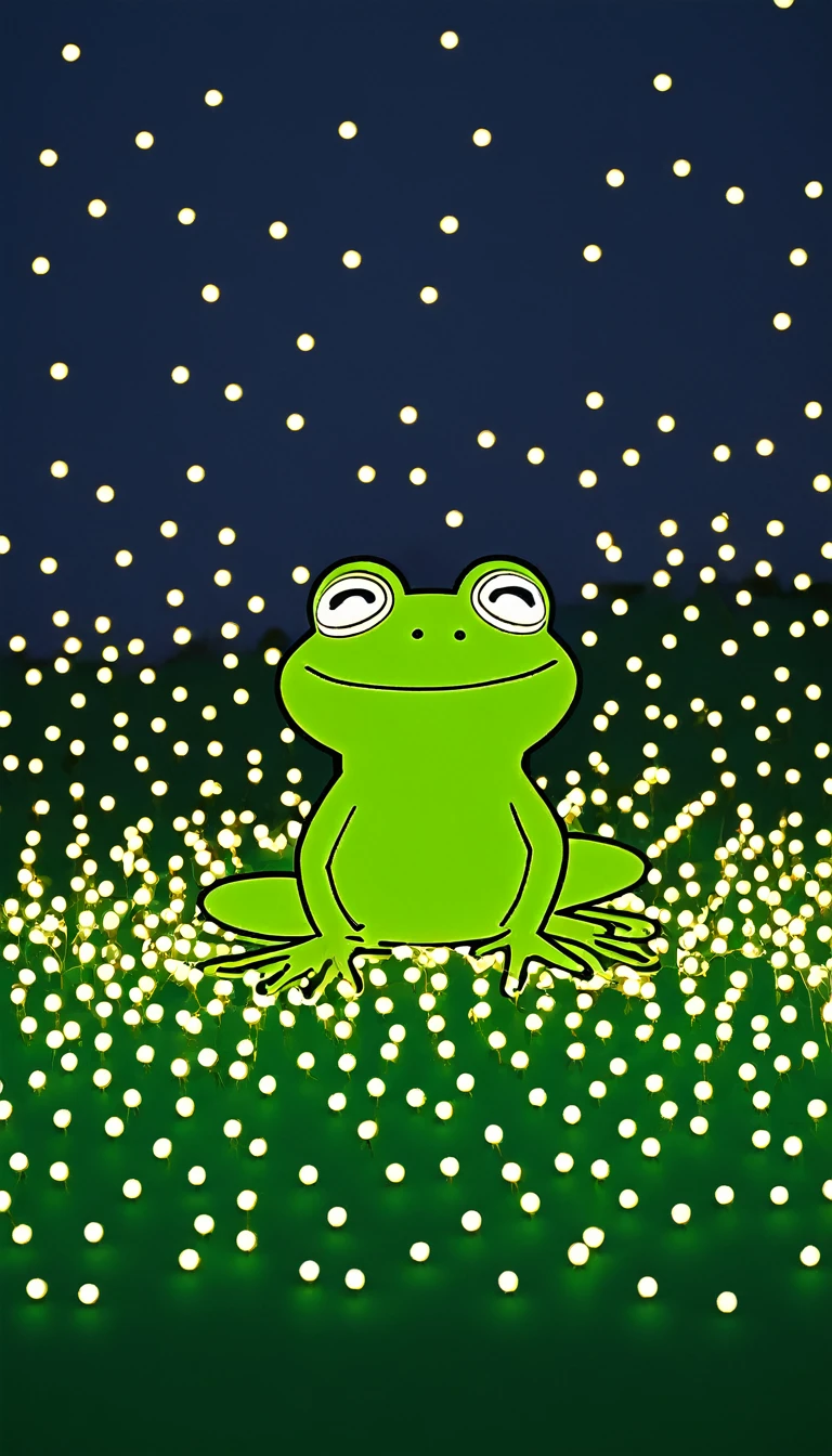 fairy lights, Peppa the Frog War in Super Flat Style, Artist Keiichiro Kume