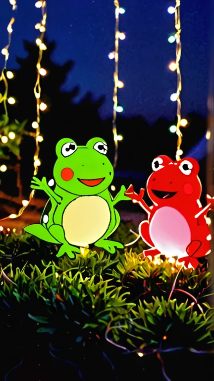 fairy lights, Super flat style《Peppa Frog Wars》, Artist Keiichiro Kume
