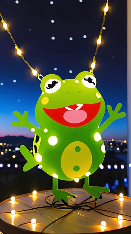 fairy lights, Super flat style《Peppa Frog Wars》, Artist Keiichiro Kume