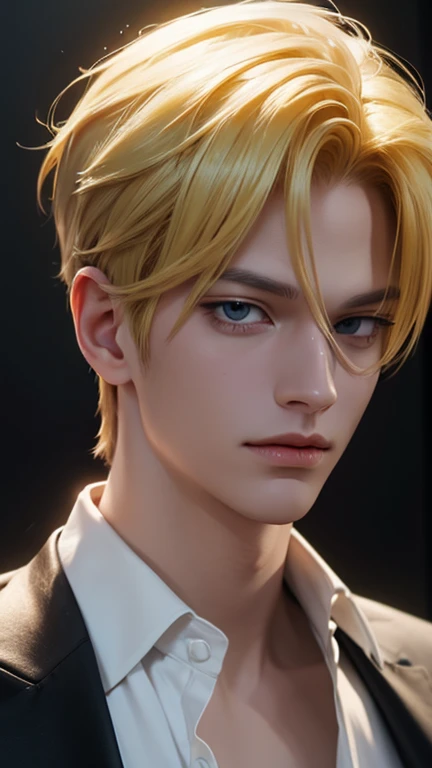 Perfect picture of yellow haired Sanji in hd quality.