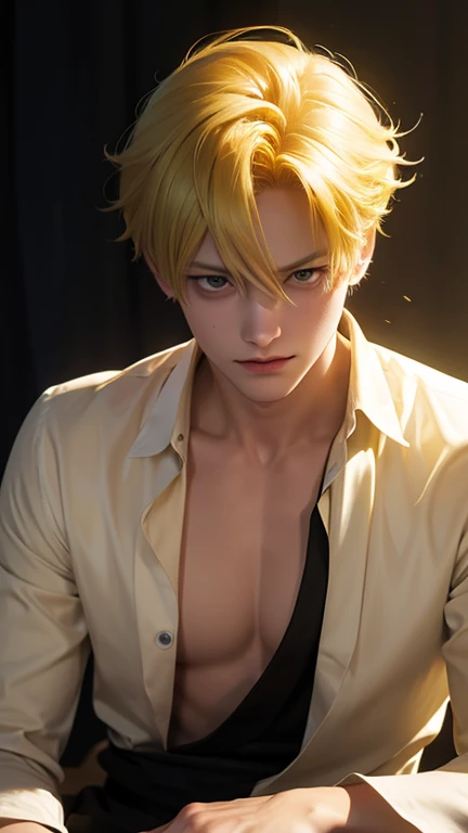 Perfect picture of yellow haired Sanji in hd quality.