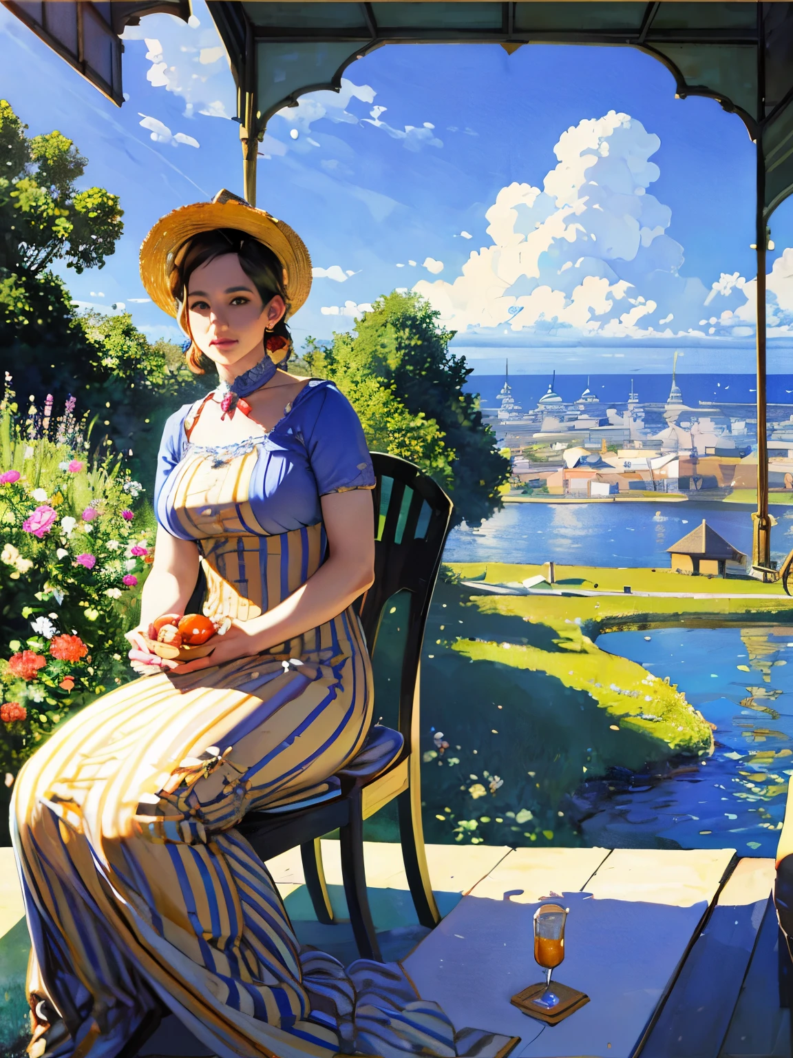Beautiful oil painting of the Canary Islands in the style of Claude Monet、• Slice an orange and add it to iced tea.、Relax while watching the sea。
• When the summer sun passes over the beach、Life feels fresh and fun。
• Time in the Canary Islands is quiet.、So much so that I forget who I am。
• Fun summer days of the past々I remember、Those memories have already faded、Just live your life。