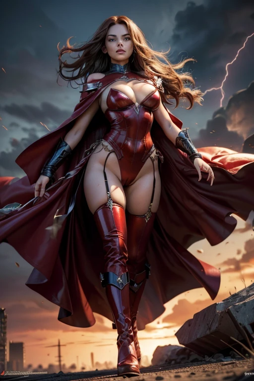 The setting is the middle of a ruined nyc war-torn landscape with rubble collapsed buildings and debris scattered around.
In the foreground,pornstar margot robbie as marvel comics scarlet witch wearing original comicbook costume design sexy red leotard and pink tights, red cape
high heel boots
( use scarlet witch costume reference urls: https://i.pinimg.com/originals/b9/d1/83/b9d1836758e418b29617bfa0dc4edf31.jpg
https://cosplayers.acparadise.com/53187/53187-f5e74a72cc100ecef27cf125ad9c9ac5.jpg
https://images-wixmp-ed30a86b8c4ca887773594c2.wixmp.com/f/69a946b2-4e42-45ce-afac-63d16bfbe1fa/d5lymgl-25327665-fa69-447d-a9f1-e03fb9dcb1aa.jpg/v1/fill/w_730,h_1095,q_75,strp/scarlet_witch_recline_by_hollygloha-d5lymgl.jpg )
pornstar smoky eyes dark eyeliner, mascara, eyeshadow make up
ultra-tight high waist ultra-high-cut cameltoe panties showing her hips, pelvis and detailed cameltoe, smooth shaved pussy
red satin cape billowing in the wind
long black hair rimlight blowing billowing in the wind summons lightning, casting a powerful spell. The sky is dark and ominous, with flashes of lightning illuminating the scene. The scene is dynamic and intense, capturing the chaos and heroism of the battle.
, low-angle shot, wide-angle shot, handheld shot, dramatic angle, extreme angle shot, epic fantasy
scarlet red pussy strap bondage costume
mylatexbaby
latex-post.com
(red satin cape billowing in the wind)
deep detailed bald-pussy cameltoe