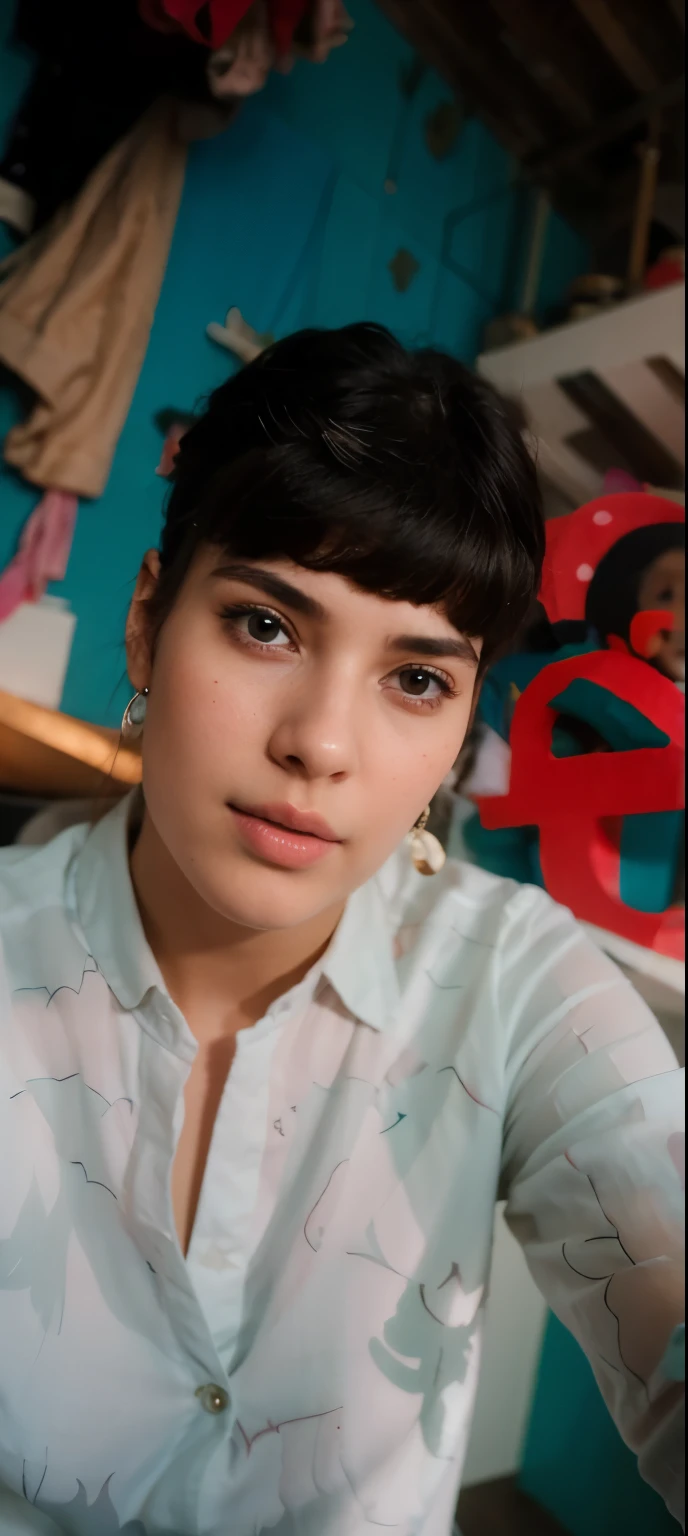 ((best quality)), ((masterpiece)), (detailed), perfect face 23 age girl. natural beauty. influencer. pose. with clothes fasion, lokk him a little bit indian