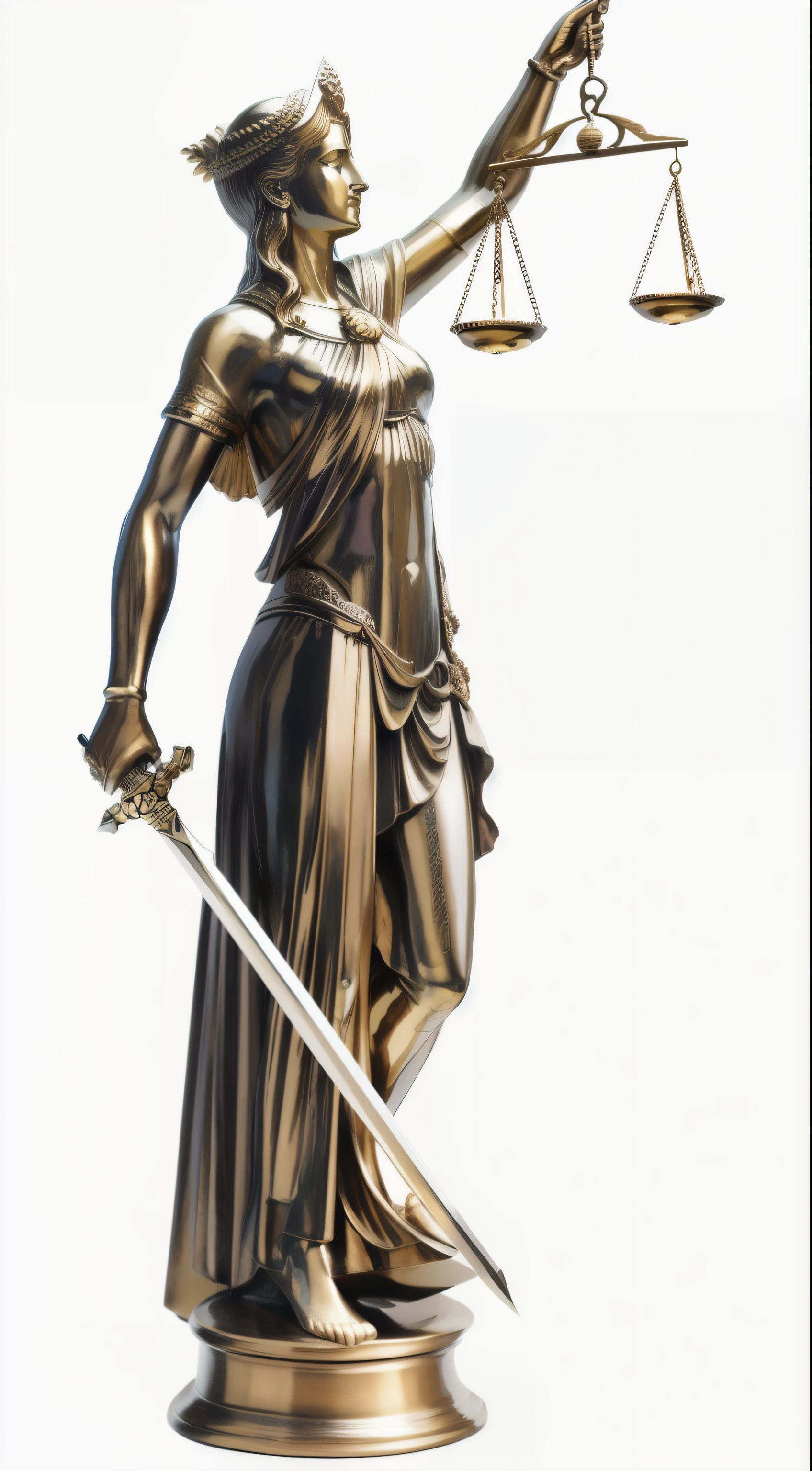 a statue of a lady justice holding a sword and a scale, justice, greek titan goddess themis, libra symbol, the justice tarot card, libra, Juiz, estatura completa, lei - alinhado, holding scale and holding sword, Artemis, libra zodiac sign, lei alinhada, tribunal preciso, bronze, advogado de defesa, advogada, Arte Oficial, Atenas