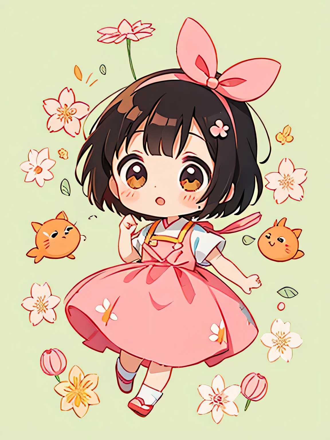 Momoko Sakura Style, Kawaii Design, Chibi Maruko-chan、