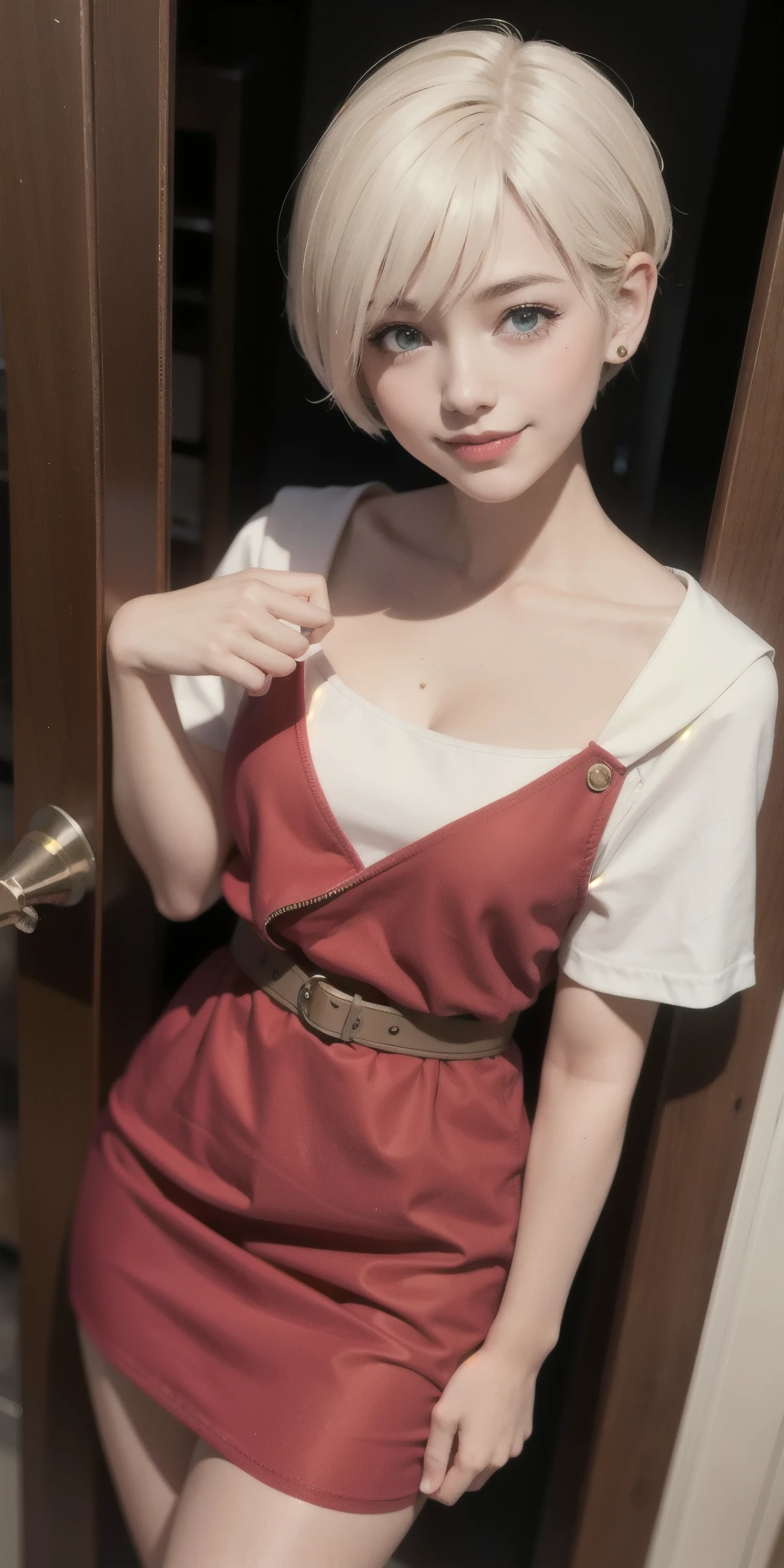 Pixie cut smile 