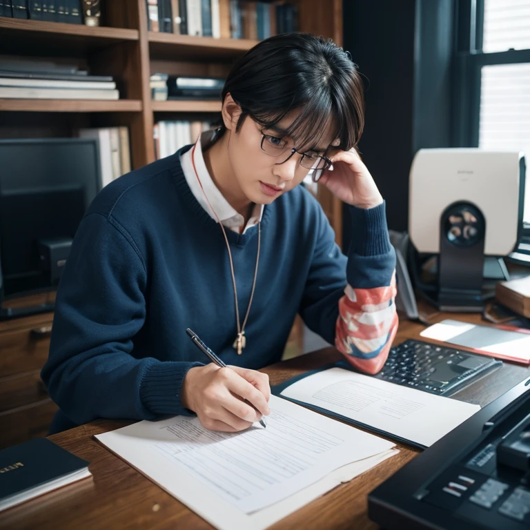Professional copywriter male