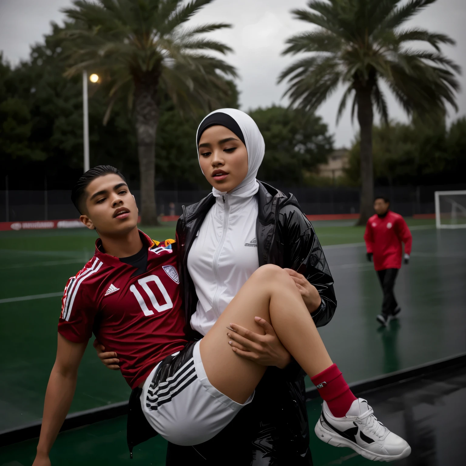 a simple cotton soccer jersey on a shapy boy's torso