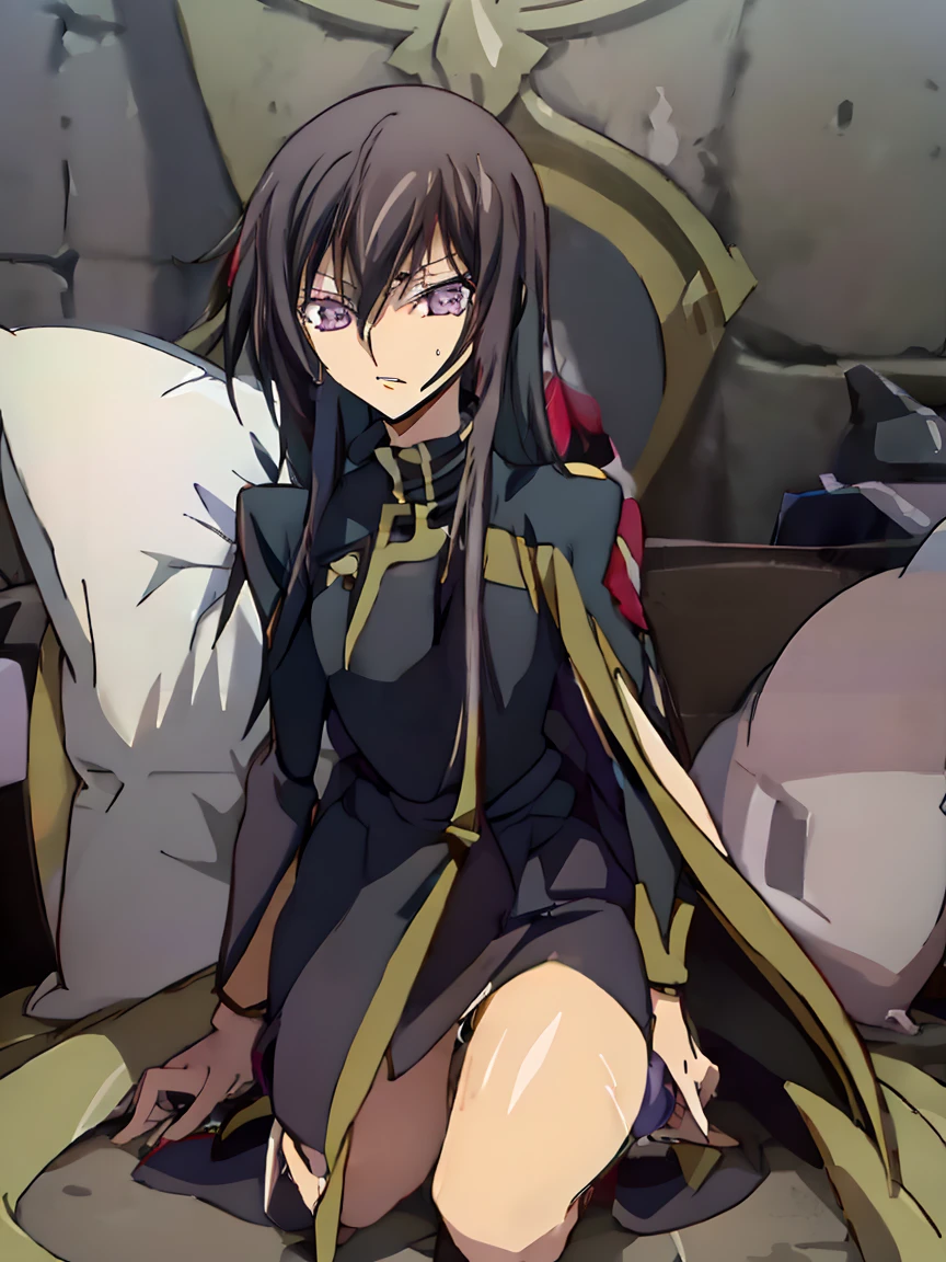 4K、High definition、{best quality}, {very aesthetic}, {ultra-detailed}, {best illustration},(nswf:1.3), 1 girl,solo,squatting,open legs,masturbation,spread pussy,codegeass,lelouch,Lelouch Lamperouge、Lelouch vi Britannia、Feminization、Feminization,18-year-old、 Straight Hair、Long Hair、Black Hair、beautiful purple eyes:1.2、Beautiful Hair、170cm, Small waist、Beautiful body、Beautiful breasts、Show the whole body 、Black Dresini skirt:1.2)、Red face、Sweat、Troubled face、bedroom
