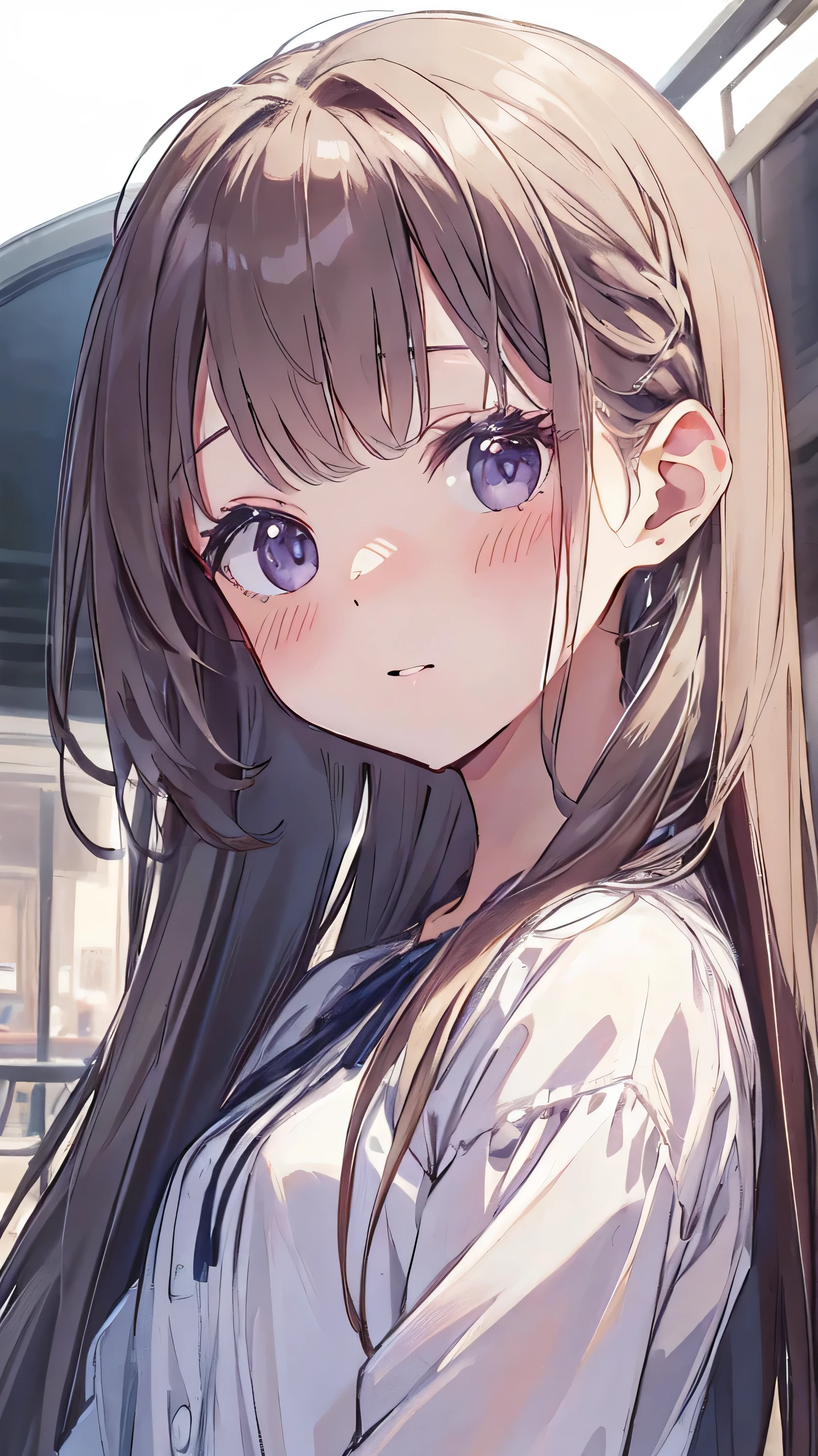 Masterpiece、Highest quality、highest quality、(((Lori)))、 ((Petite))、Shiny hair quality、Small face、Super detailed, beautiful, wide eyes、Ultra-detailed, clear and beautiful faces、(cute illustration:1.2), High-resolution, ultra-detailed, best quality, embarrassed 