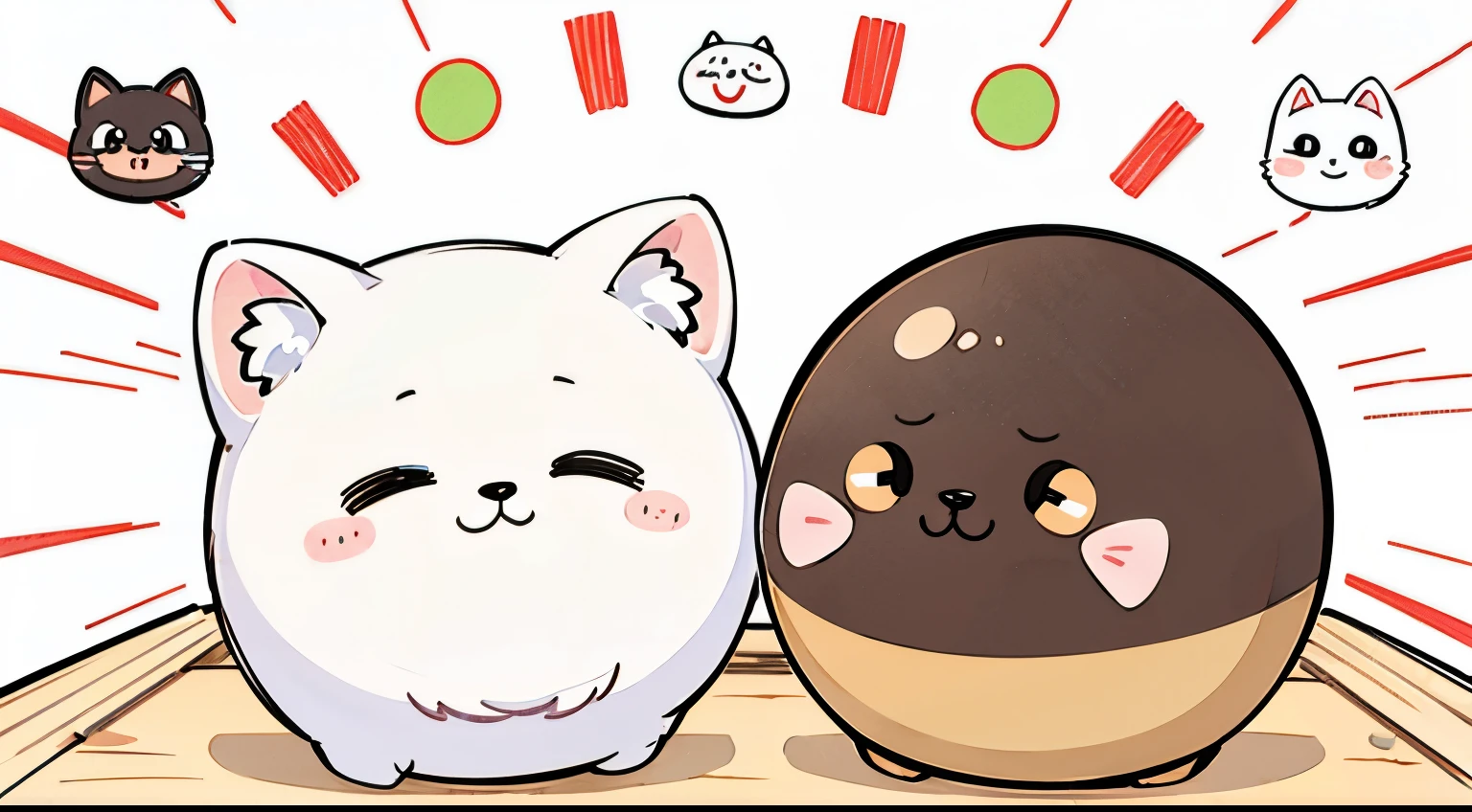 There are various animals and words, Hand drawn cartoon art style, Art Cover, The cutest stickers ever, Sticker illustration, by Shiba Kōkan, By Kōno Michisei, Cute Features, Hungry Ghost Festival, Written by Gusukukuma Seiho, Sticker Illustration, Cute Characters