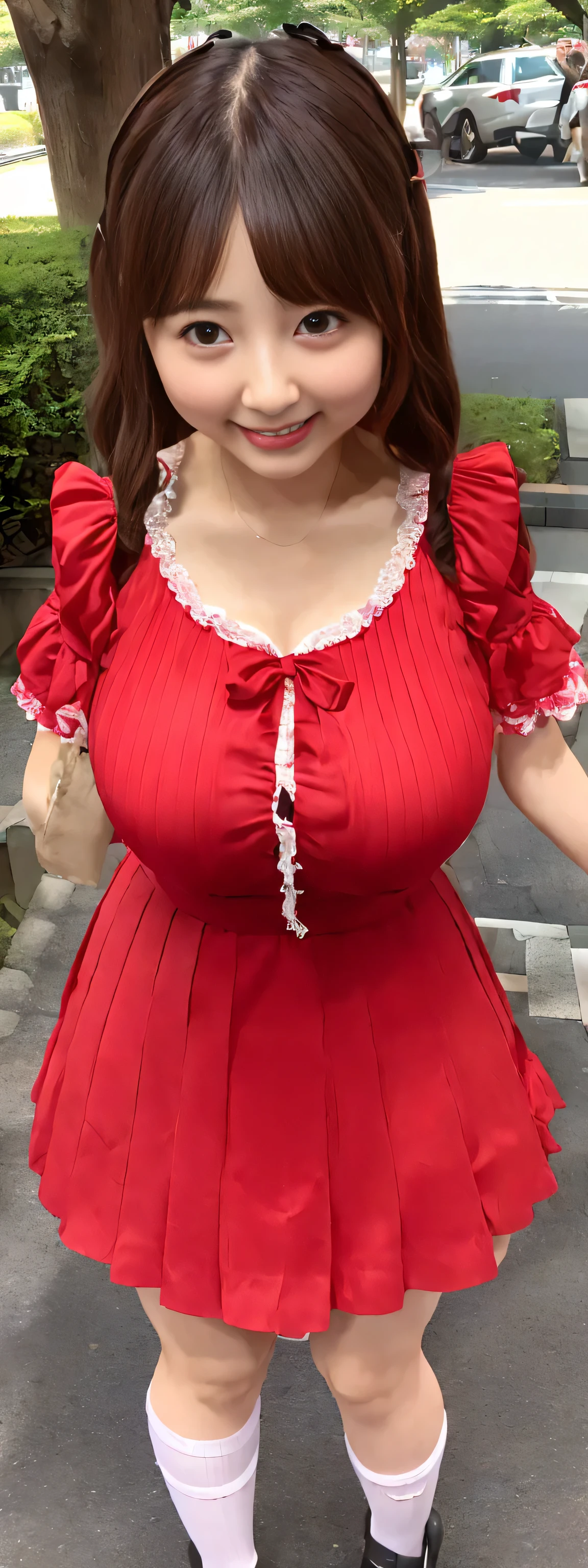 Attractive dressing Beautiful curl hairs,perfect facial features of well dressed Women in bedroom empty hand's ,looks like gorgeous wife giving a eligent pose wearing princess nightwear long chinese frock, ((with big body curves, attractive queen without crown full dressed white and red clothing,bouncy breasts:2.4 thin waist,big wide hips , but gigantic thighs))(comfortable adjustable clothes)wearing necklaces with princess sexy attractive long chinese frock clothes full body clothing wedding white and red plane cotton design frock