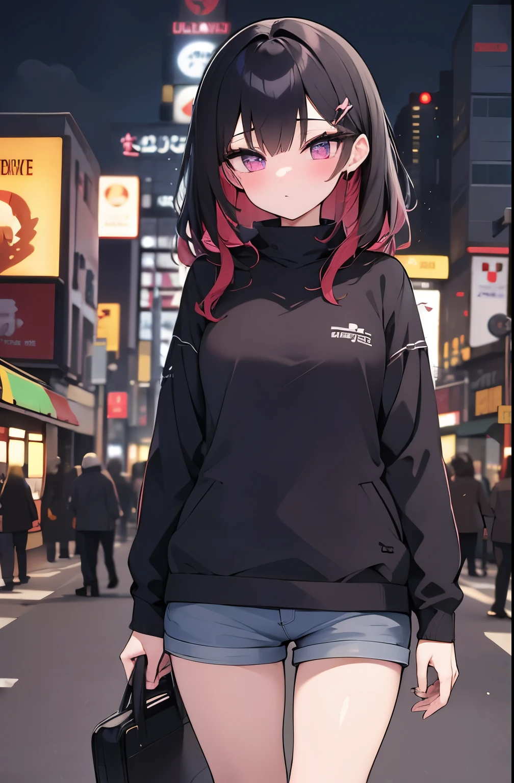 group 、 Multiple Girls、In the city、Bitch、In front of the brothel、City of night、bimbo、Hotel district、Shinjuku Kabukicho、Many beautiful women and pretty girls standing