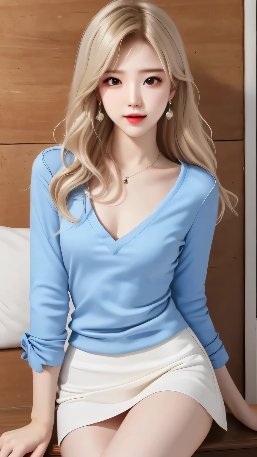 ((masterpiece))、((highest quality))、photograph、reality、High level image quality、Advanced depth of field、Super detailed、realistic lighting、secretary、30 years old、delicate features、short hair、Realistic background and accessories、big and full breasts、soft big breasts、sexy lips、Company entrance、navy jacket、Open the front of your jacket、A tight fitting T-shirt that lets you feel the softness of your breasts、wide angle、small smile、A see-through long skirt that shows off your panty lines、whole body、long legs、wide angle、wide picture、space、