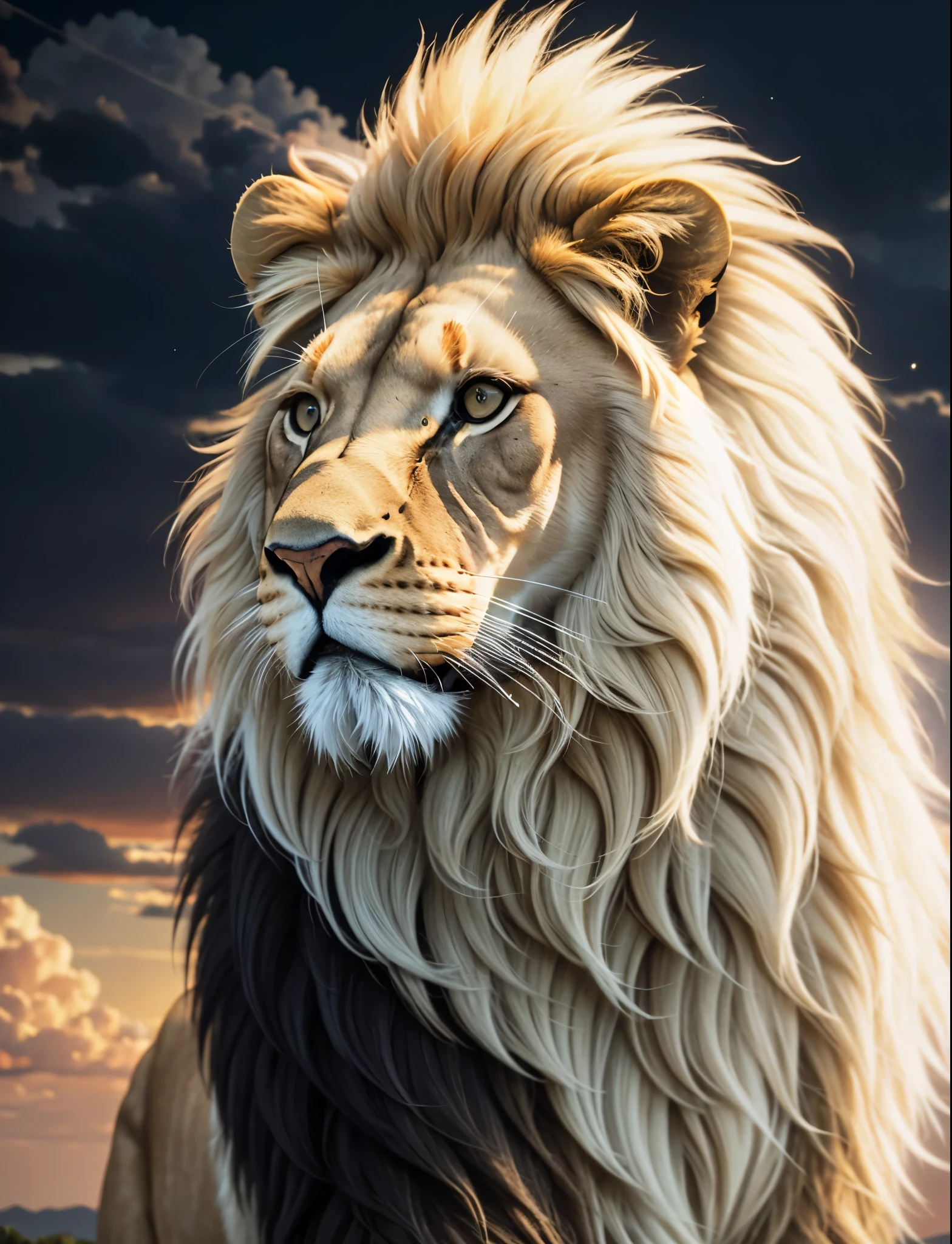 Lion, Divine Lion, naturais, Natureza, Natureza, Linda, renderizado, fotorrealista, UltraHD, 4k, texturasdetalhadas, thunders, sombras detalhadas, cores detalhadas, por do sol, sol se pondo, Sunset, Natureza Linda, Great Divine, por do sol, contraste detalhado, contraste realista, high resolution, cores detalhadas, fogo, eletricidade, divina criatura, 8k, Detailed Realistic, 16K, 8K, HD, contraste detalhado, contraste realista, high resolution, cores detalhadas, fogo, eletricidade, divina criatura, 8k, Detailed Realistic, Elegante, 
