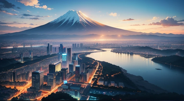 Alafid view of the city with mountains as background, Amazing wallpapers, Anime Wallpaper 4K, Anime Wallpaper 4K, 4k anime wallpaper, Japanese cities, Anime Landscape Wallpaper, Beautiful wallpapers, 4k comics wallpaper, anime art wallpaper 4k, Anime Art Wallpaper 4K, Tokyo anime scene, best anime 4k konachan wallpaper