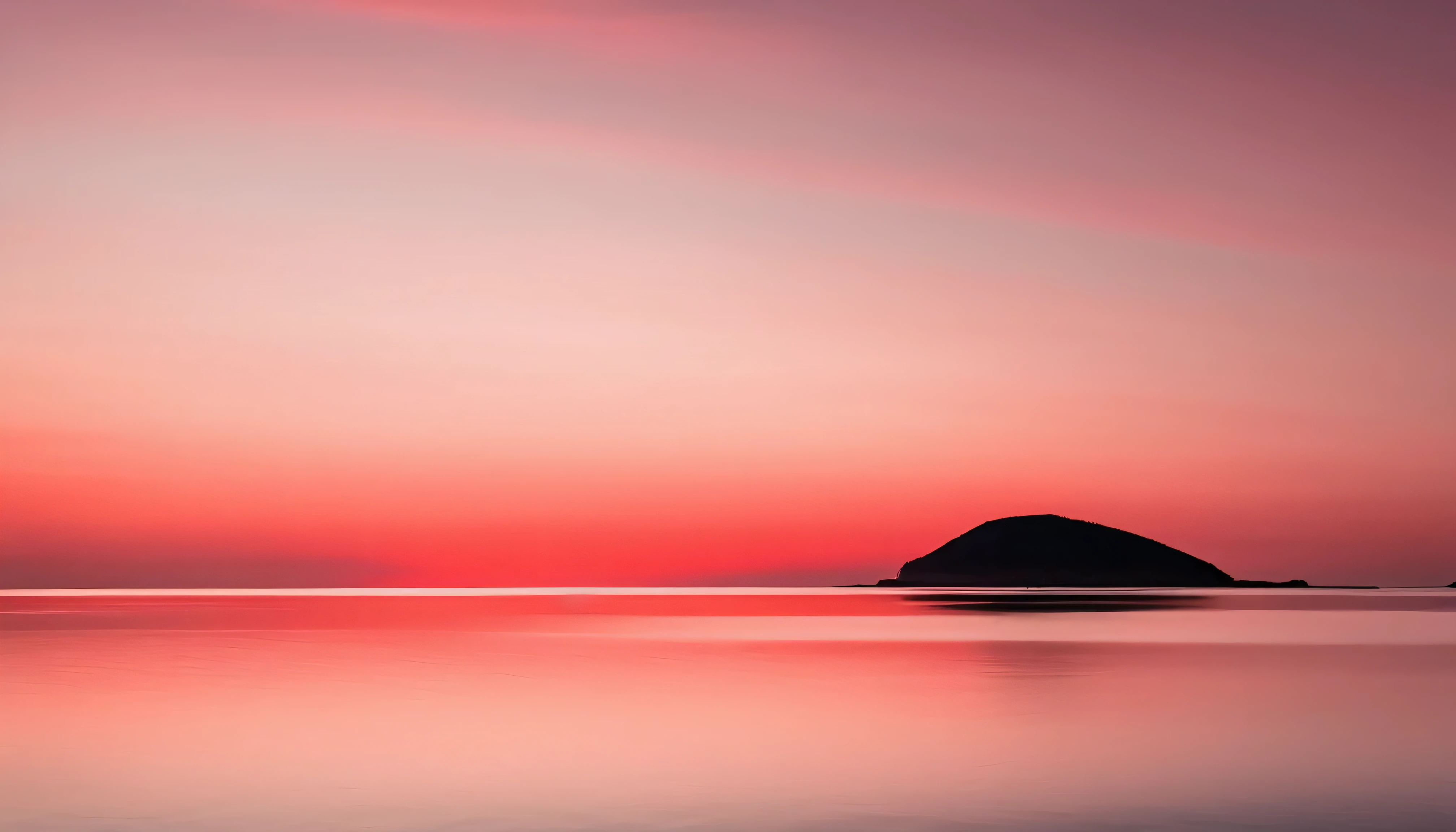 Beach Photography, red sunset and bright sky