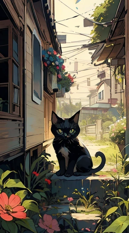 (masterpiece、、Ultra-delicate、high resolution),(Romantic、Innocent、art itself、adventure、bold、Tourism elements),(Smile),背景flower田,kitten,flower,night,Meteor Showers,Fields Only,kitten,flower,Meteor Showers
