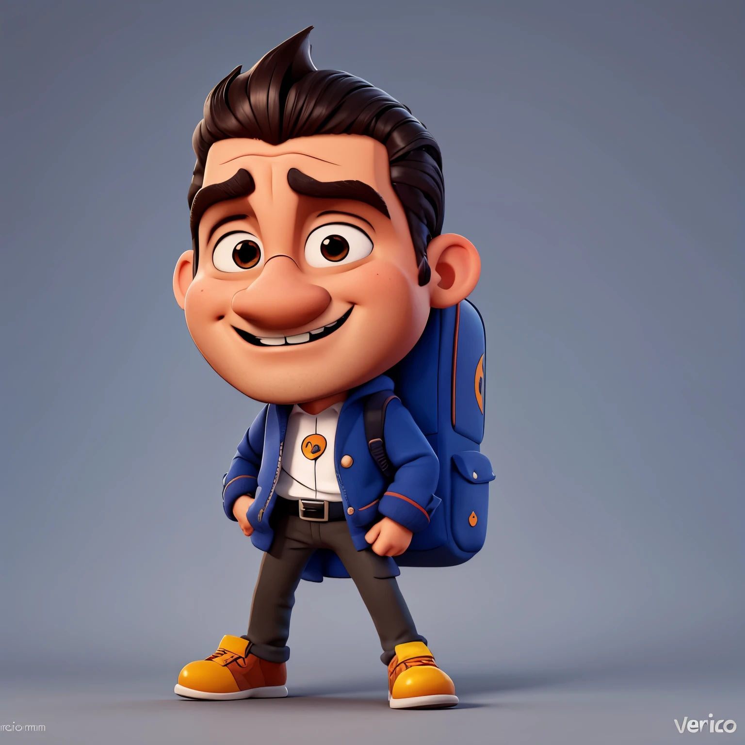 Vector de mi villano favorito con la cara de Danny flow