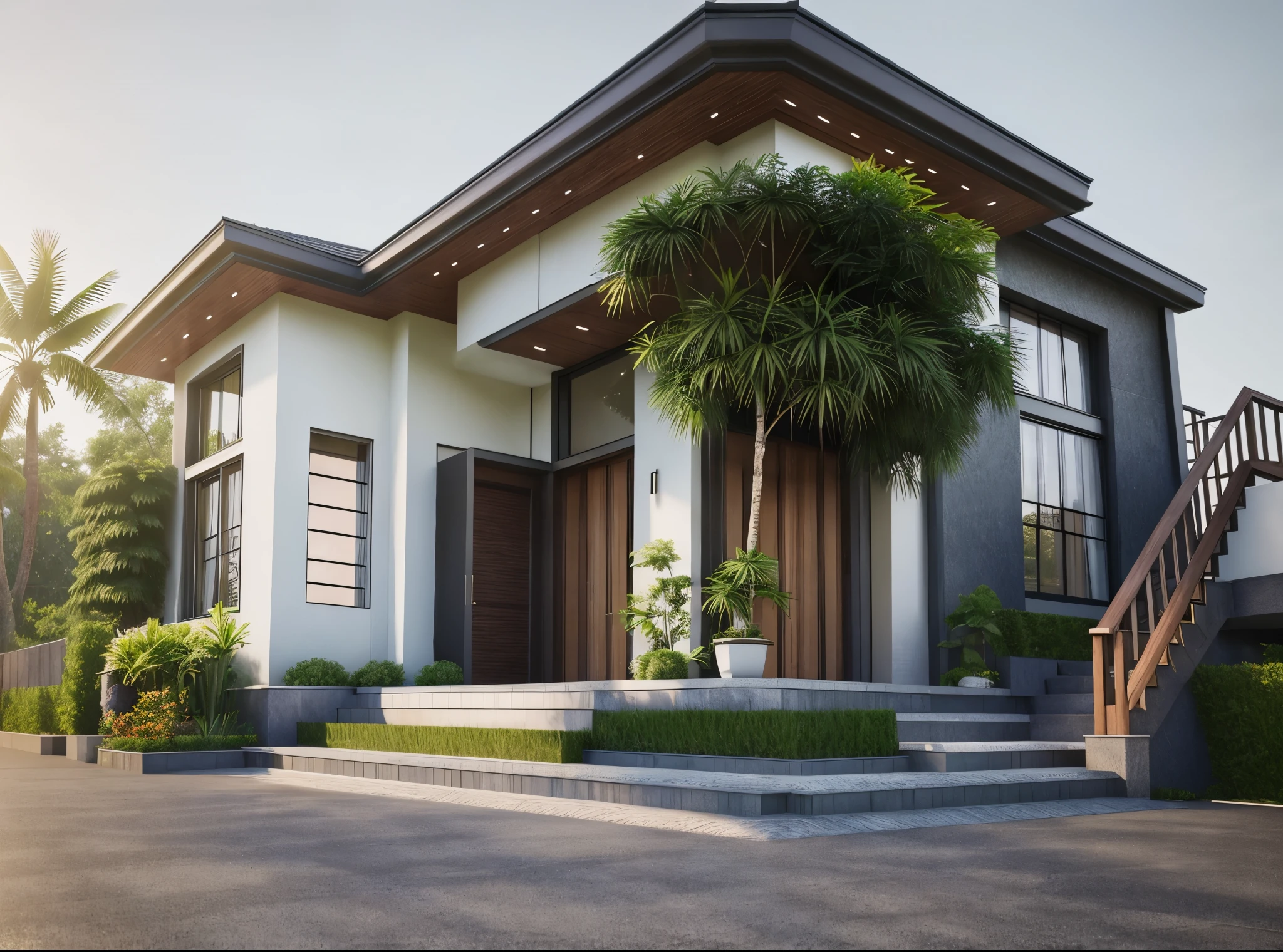 (masterpiece, best quality:1.2), 1villa, a rendering of a modern house with a lot of windows, architectural visualization, residential, architectural rendering, high quality rendering, wide angle exterior 2022, overall architectural design, rich house, 8k vray render, concept house, very realistic render, exterior design, precise architectural rendering, highly detailed architecture, gang house, quality rendering, ”ultra realistic