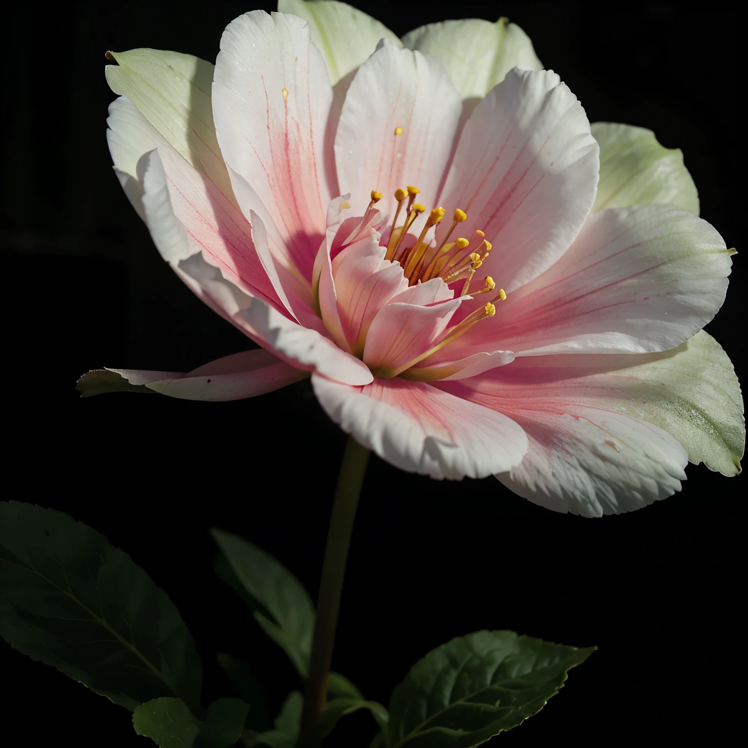 Flower in darkness