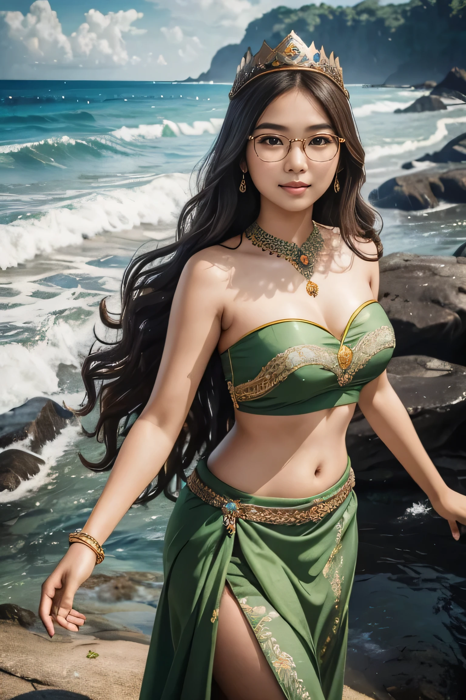 perfect face (chubby:1.6) child in  saree perfect full HDR body exposed midriff highleg loli flat chest curvy indian armpits bellydancer 8k chubby high res knees ankles , royal skimpy underwear, cleavage (shiny skin:1.5) depth of field (full body shot) (high heels)
