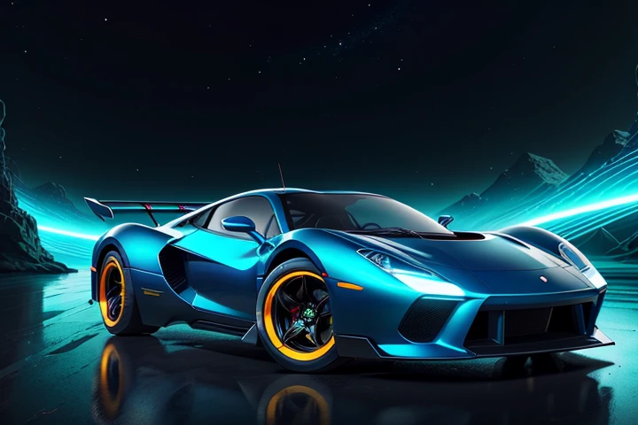 hot wheels toy with a futuristic theme background that looks natural and not edited, centered in the image