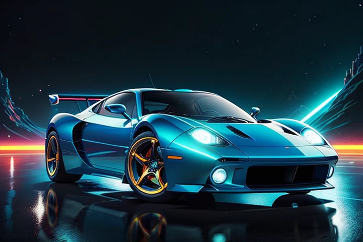 hot wheels toy with a futuristic theme background that looks natural and not edited, centered in the image