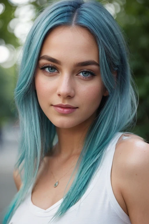 Haut dunkler Typ; Eye color similar to hair color