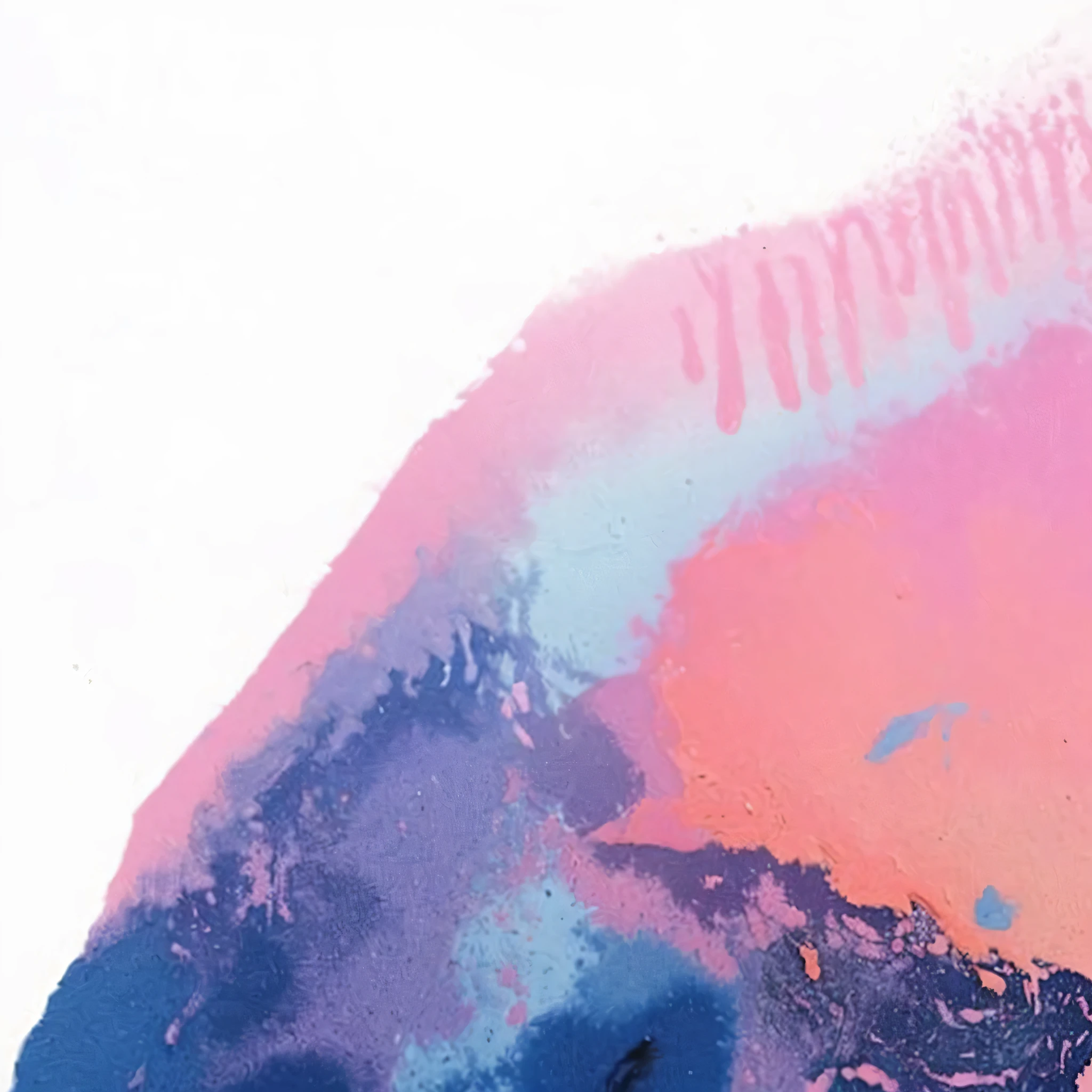purple and pink paint mixing